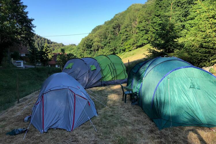 ...unsere Zelte auf dem Zeltplatz