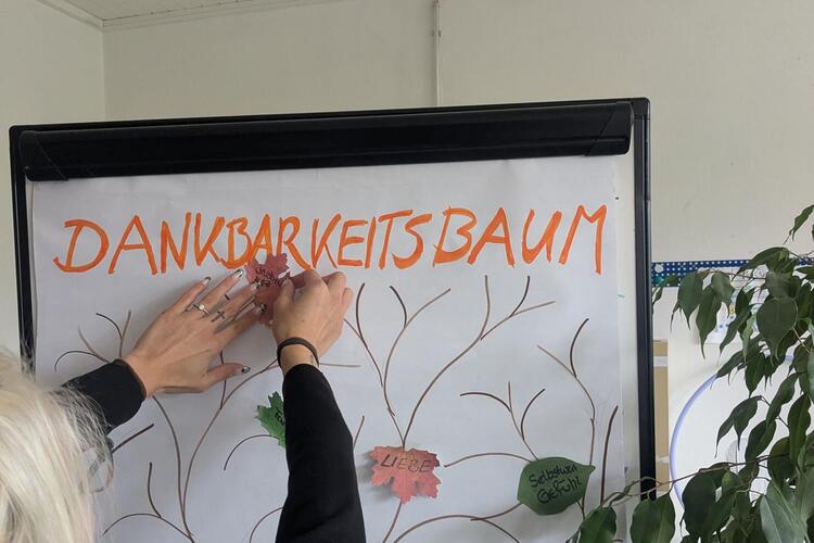 Dankbarkeitsbaum auf Poster